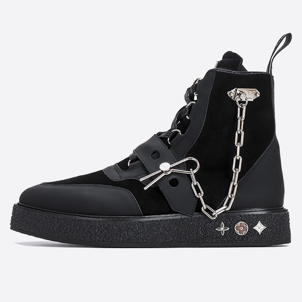 Louis Vuitton Creeper Ankle Boots Black