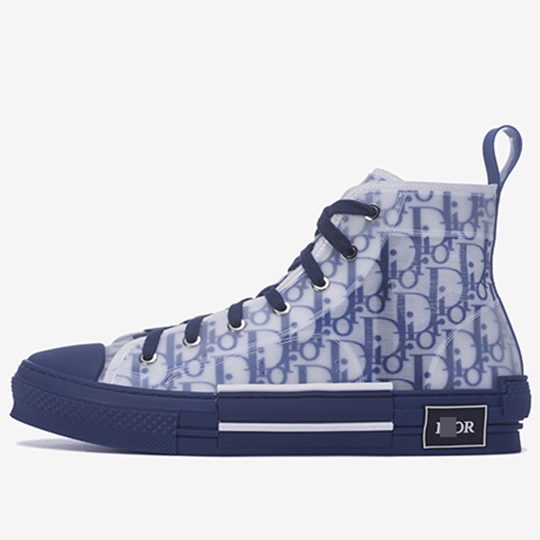 ディオールREON” テクニカルファブリック “B23”ブルーハイカット スニーカー