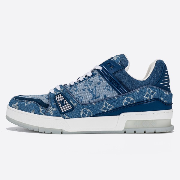 Louis Vuitton 19FW LV Trainer Sneakers Monogram Denim