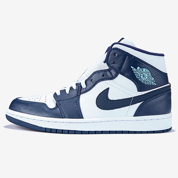 Nike Air Jordan 1 Mid White Obsidian 554724-174