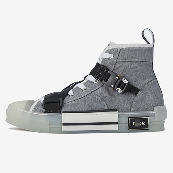 Dior Crinkle B23 High Sneakers Gray
