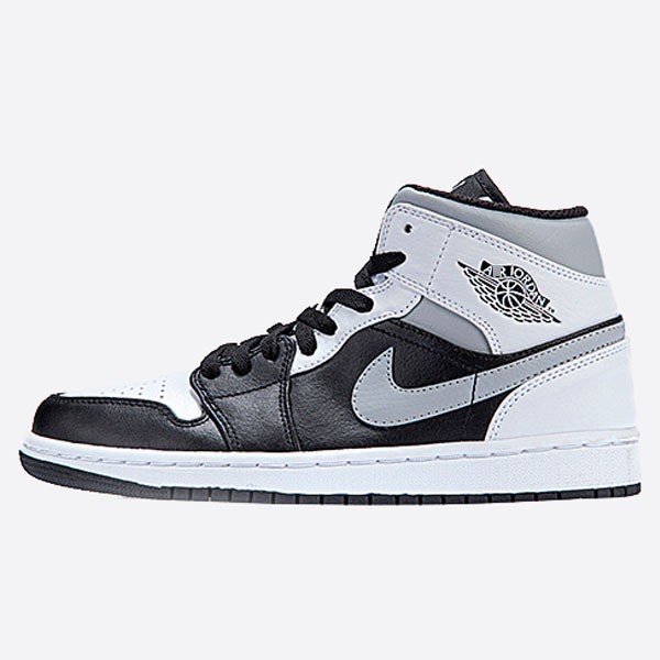 Nike Air Jordan 1 Mid White Shadow 554724-073 Men's