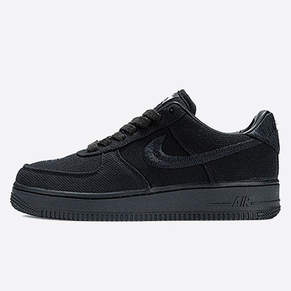 Nike x Stüssy Air Force 1 Low Triple Black CZ9084-001 Unisex (PK)