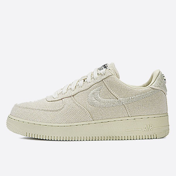 Nike x Stüssy Air Force 1 Low Fossil Stone CZ9084-200 Unisex (H12)