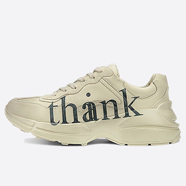 Gucci Lightning Think/Thank Print Sneakers