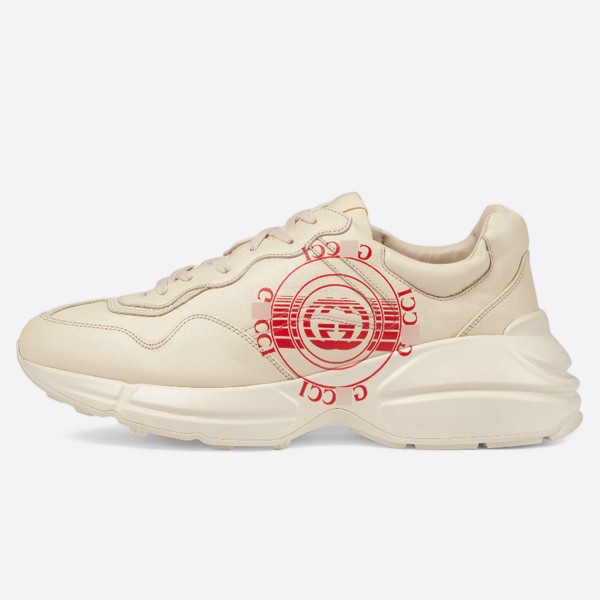 Gucci Lightning Series Printed Leather Sneakers 630607DRW00 9522