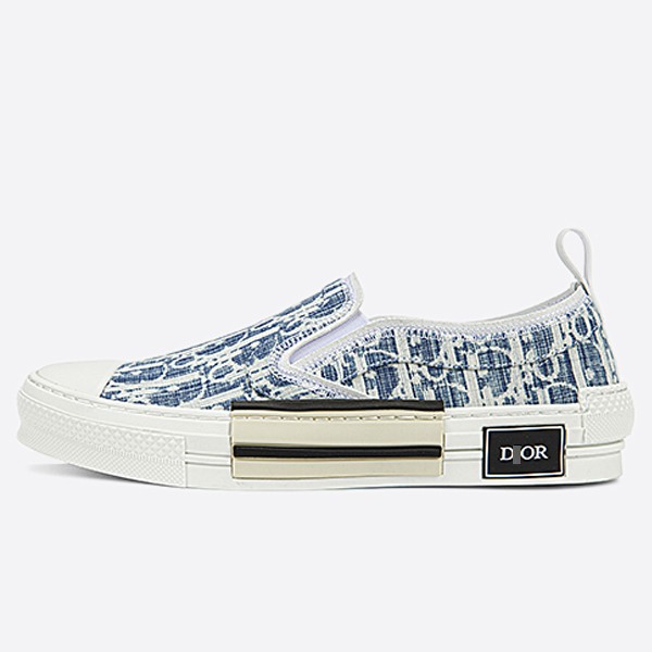 Dior Oblique Kasuri Jacquard B23 Slip-On Sneakers