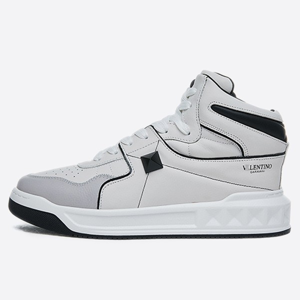 Valentino ONESTUD Mid-Top Sneakers White/Black