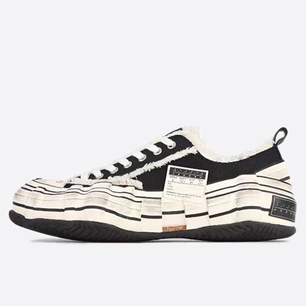 G.O.P. Lows OG Black Distortion Distressed Shoes F21X29B