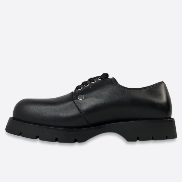 Jil Sander Studded Derby Shoes Black