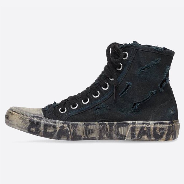Balenciaga Paris High Top Sneaker Full Destroyed 726176W3RCD1010