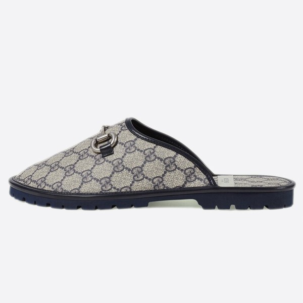 Gucci Men's Horsebit GG Slippers 694249 96G60 4073