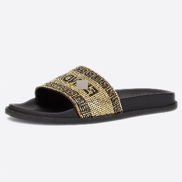 Fendi x Versace Slide Fendi Logo Sandals 7X1529AI21F0A1F