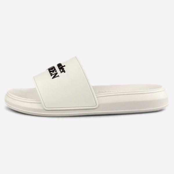 Alexander McQueen Rubber Slide Sandals 663564W4RF09061