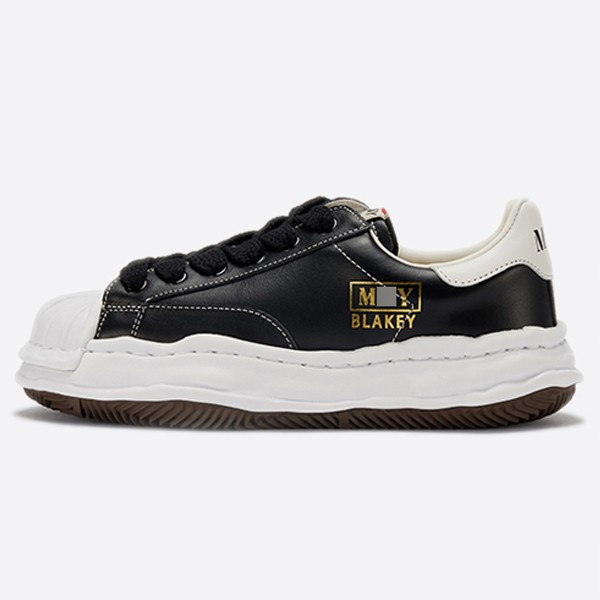 Maison Mihara Yasuhiro 22SS Mihara Yasuhiro BLAKEY Canvas Low-Top Ladder in Black (G5)