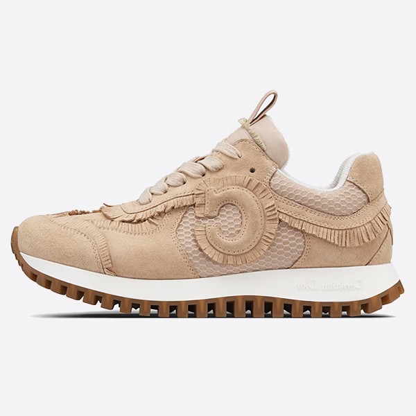 Dior C'est Dior Sneakers in Ecru Suede, Calfskin & Mesh KCK403SUH_S18U