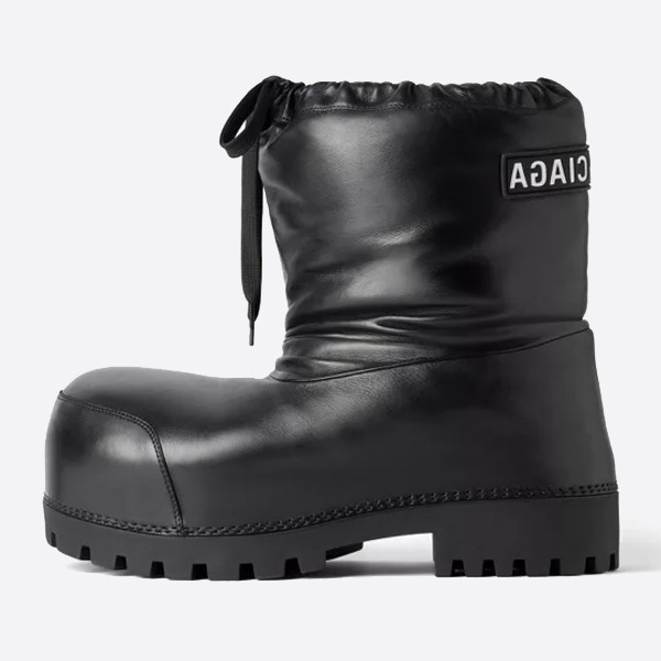 Balenciaga Alaska Low Boots, Black, 780558WBDH01000