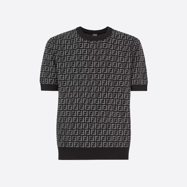 Fendi black fabric sweater