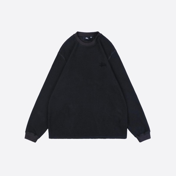 Stüssy Basic Stock LS Thermal Washed Black