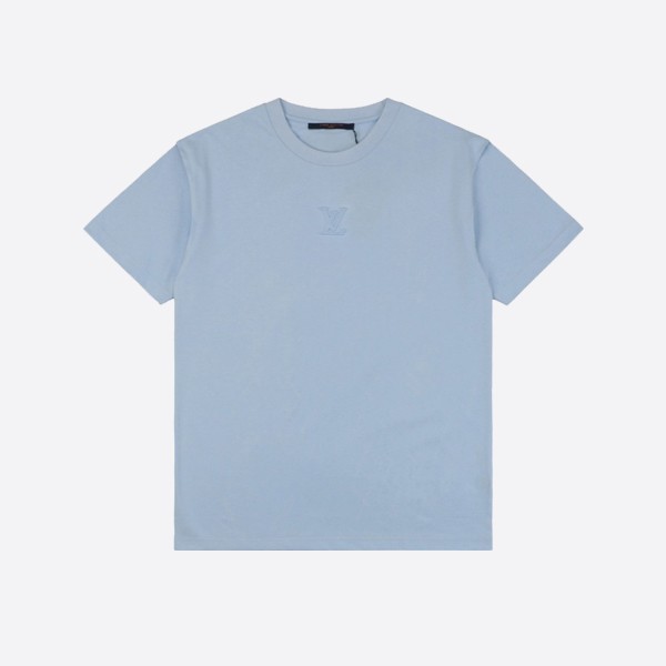 Louis Vuitton Embossed LV T-Shirt Indigo Stone Bleached