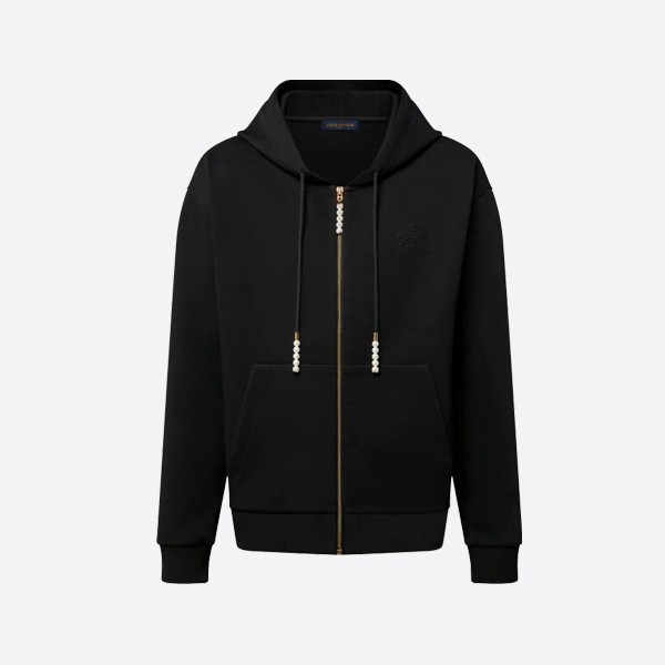 Louis Vuitton Embroidered Jersey Zip-Through Parka