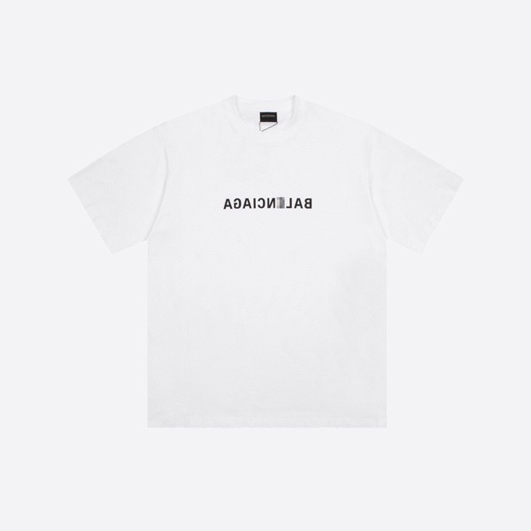 Mirrored Balenciaga T-shirt, medium fit, white