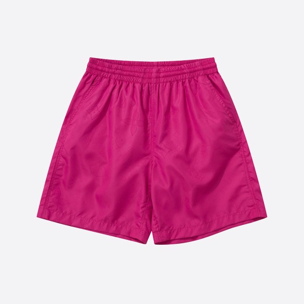 Louis Vuitton Monogram Nylon Swim Board Shorts in Pink