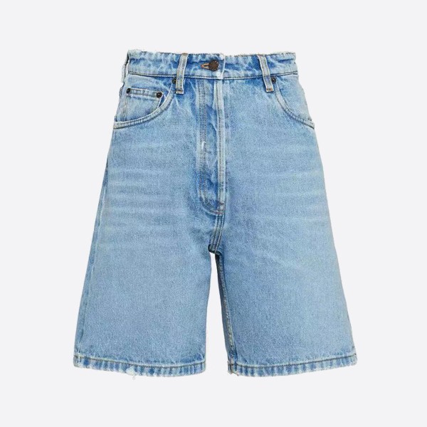 Prada Sky Blue Denim Bermuda