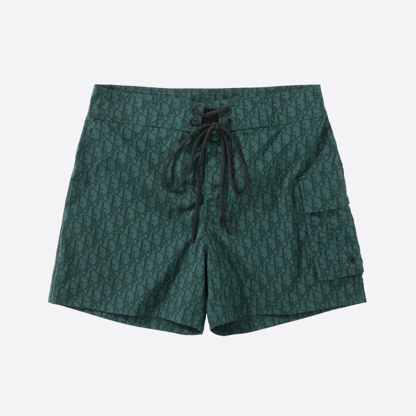 Dior Oblique swim shorts in sea-green technical fabric