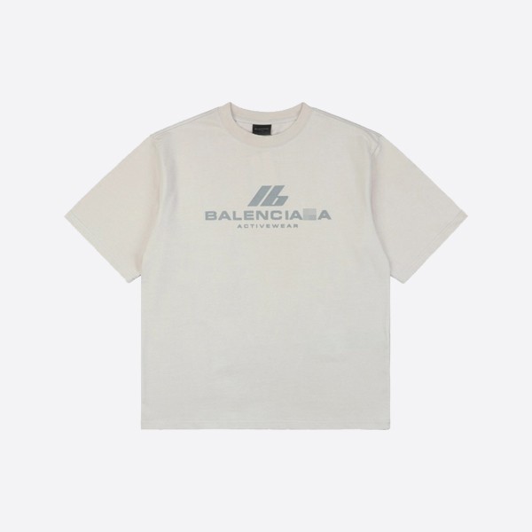 Balenciaga Activewear T-Shirt, Medium Fit, White