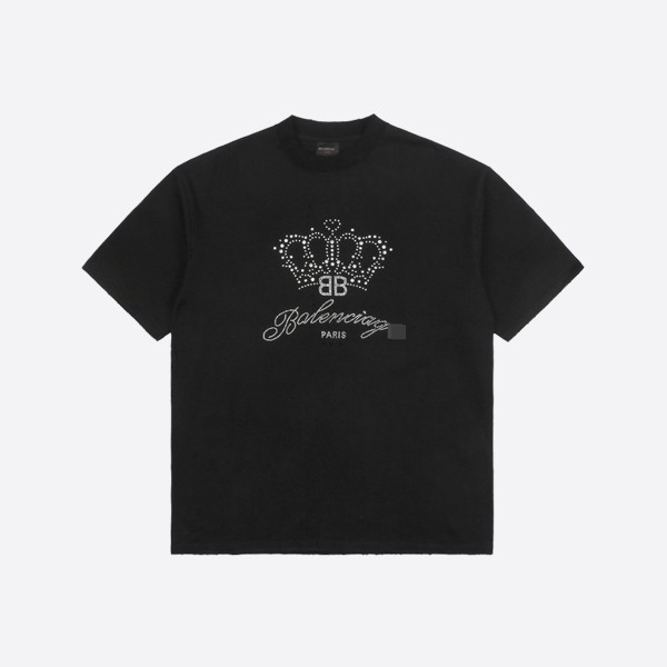 Balenciaga BB Motel T-Shirt, Medium Fit, Black
