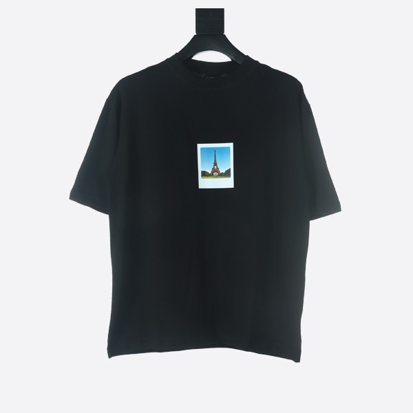 Balenciaga Polaroid Print Stretch Design T-Shirt