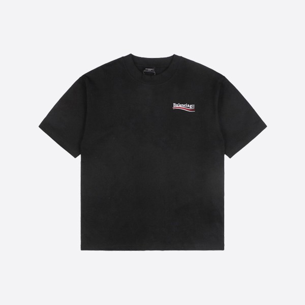 Balenciaga Political Campaign T-Shirt, Large Fit, Black