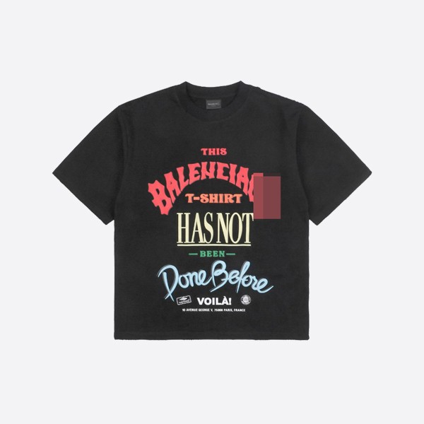 Balenciaga Not Been Done T-Shirt, Oversized, Black