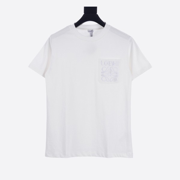 Loewe Relaxed Fit T-Shirt in White Cotton