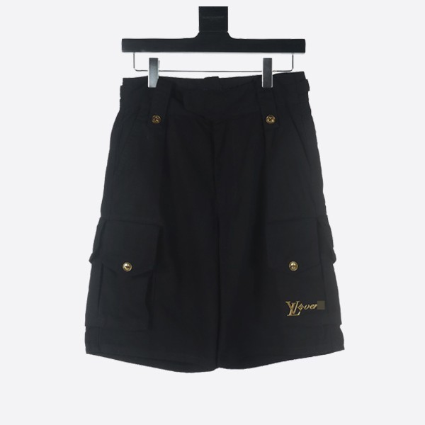 Louis Vuitton Cotton Utility Cargo Shorts in Black
