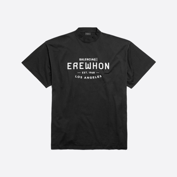 Balenciaga Erewhon® Los Angeles T-shirt in oversized black and white