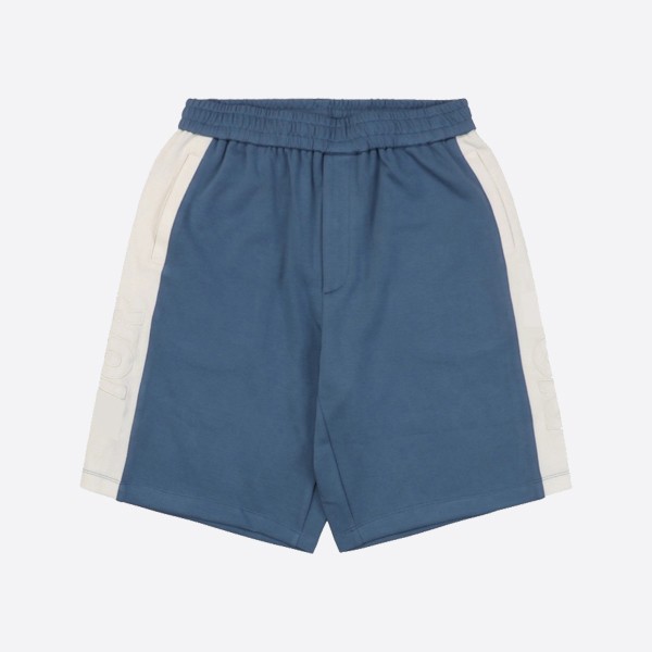 Dior and Pearly Track Shorts in Blue and White
