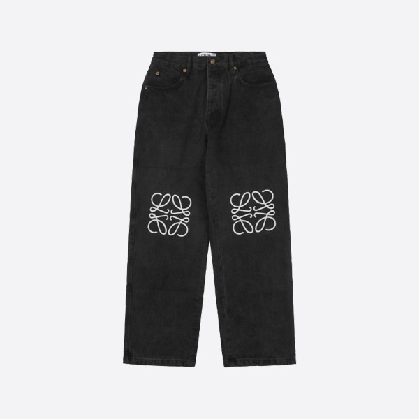 Loewe Anagram Baggy Jeans in Black