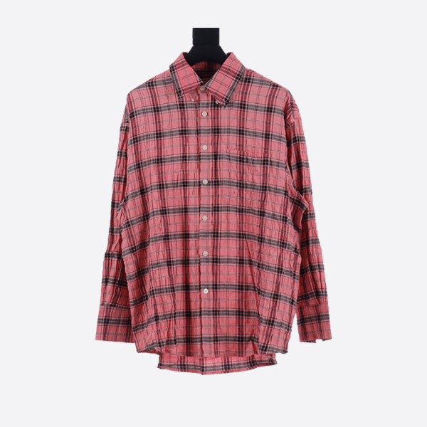 Our Legacy Borrowed BD Shirt, Cerise Memory Check