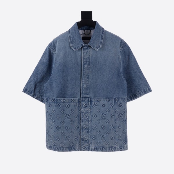 Louis Vuitton Short Sleeve Denim Workwear Shirt