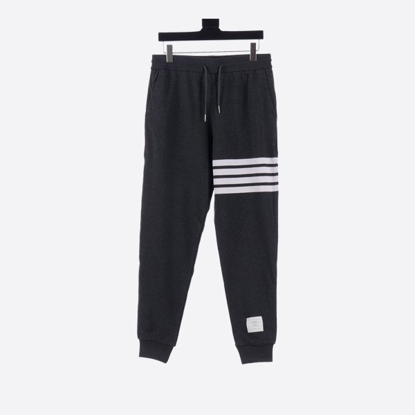 Thom Browne Classic Loopback 4-Bar Sweatpants in Dark Grey