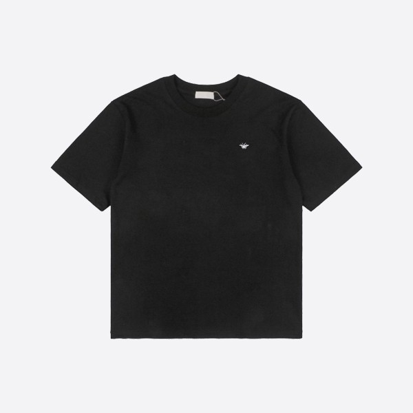Dior T-shirt with embroidered bee in black cotton jersey