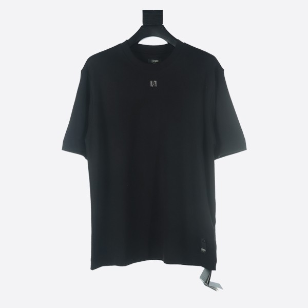 Fendi White Cotton T-Shirt FY0936ARYYF0QA1