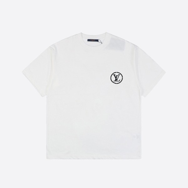 Louis Vuitton Pearl Presbyopia Letter Short Sleeve Shirt