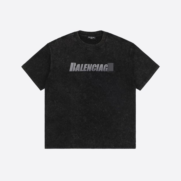 Balenciaga Gradient Capital Print Short Sleeve
