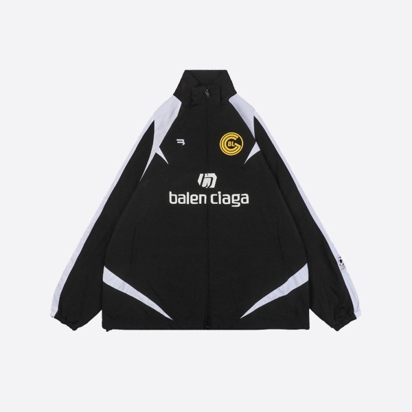 Balenciaga Size 10 Football Patchwork Jacket