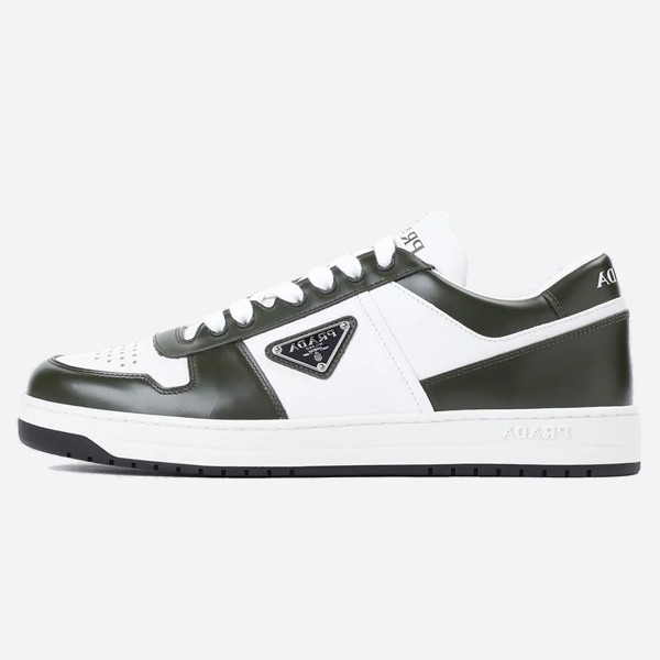 Prada Downtown Colorblock Leather Sneakers