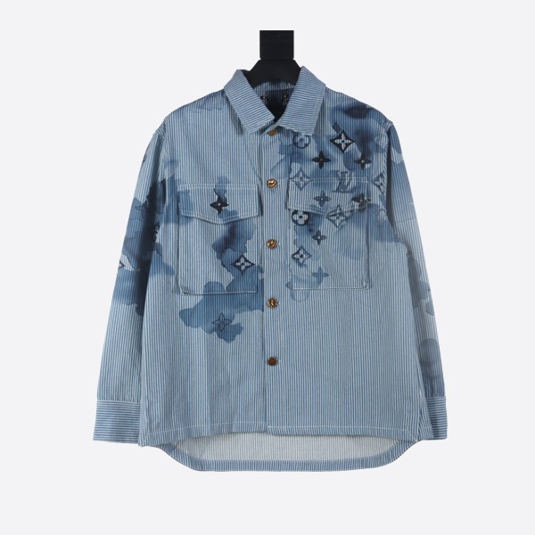 Louis Vuitton Blue Ink Denim Shirt Jacket