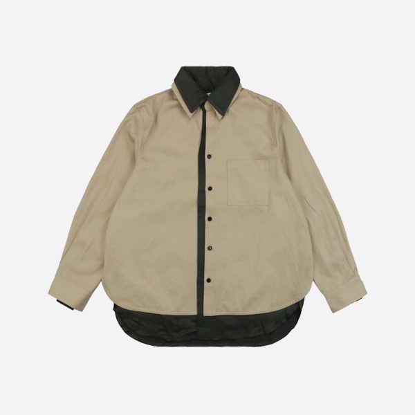 Bottega Veneta Overlap True Two-Piece Long Sleeve Shirt